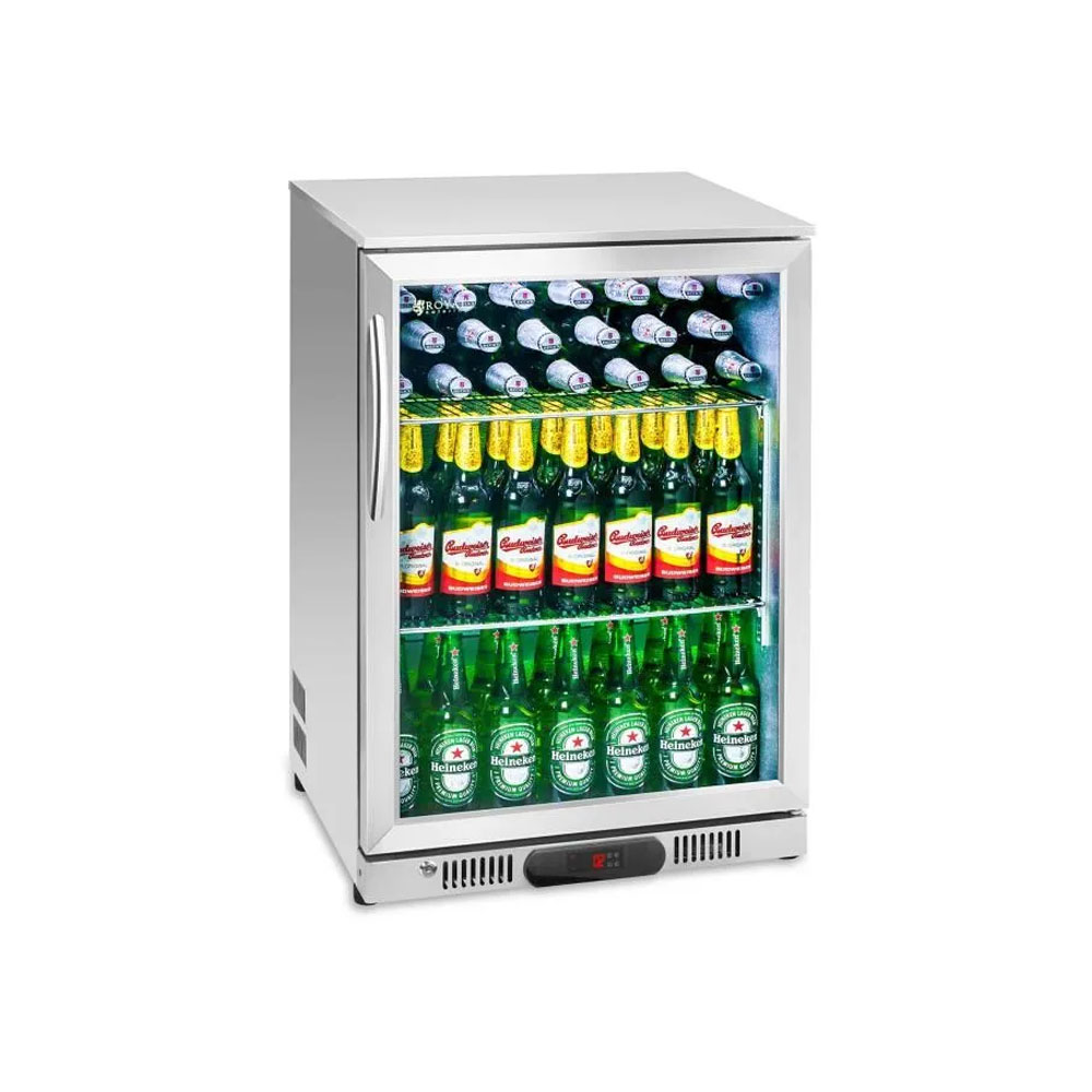 Single Door Back Bar Cooler Under Counter Beer Refrigerator Glass Door Beverage Fridge for Bar