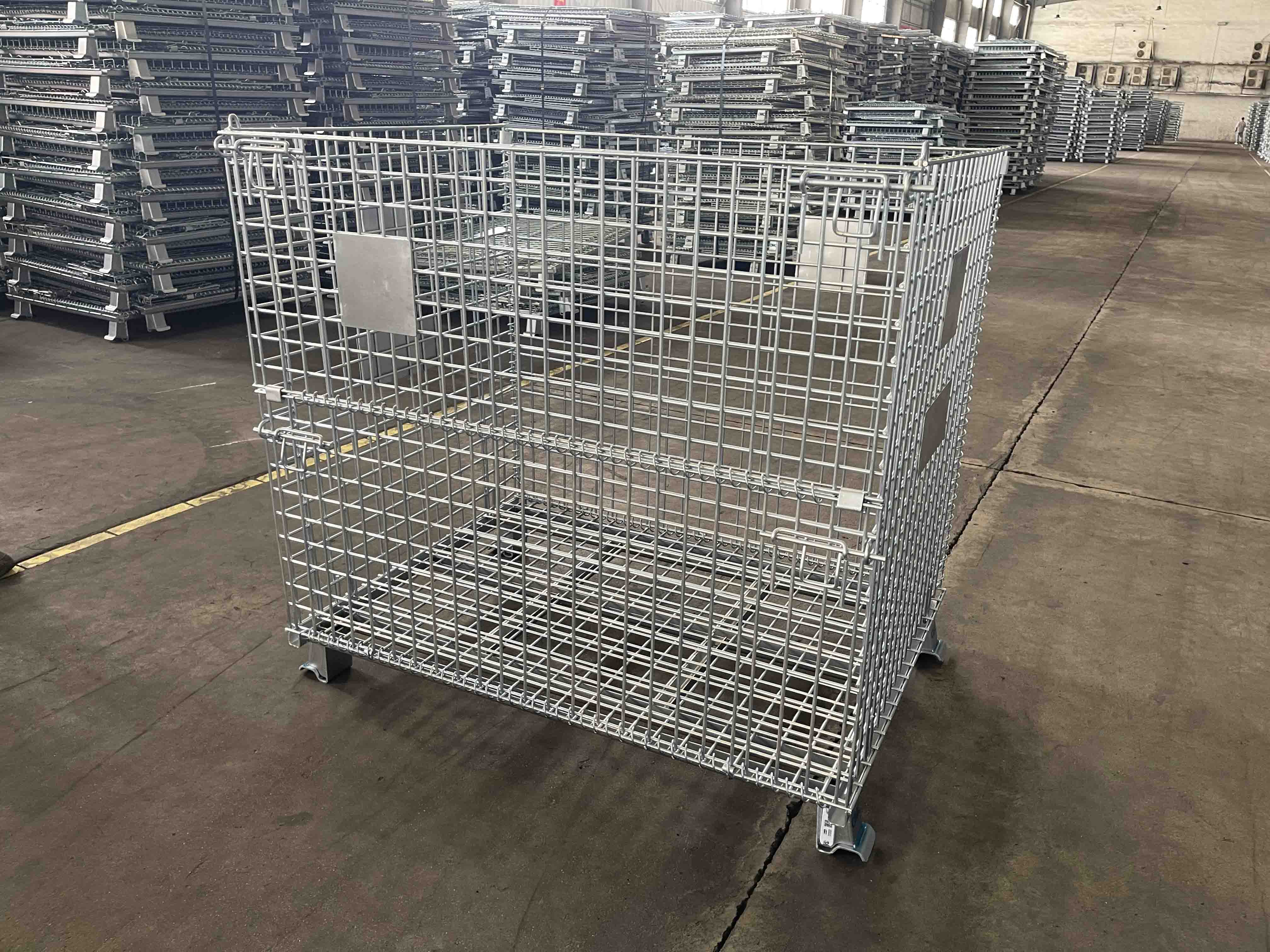 High Quality Heavy Duty Steel Wire Basket Mesh Pallet Cage