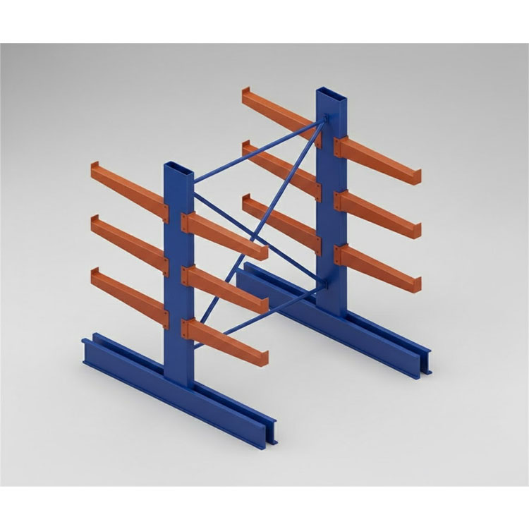 Aluminum Profile Storage Rack, Double Sided Cantilever Shelving for Extrusions, PVC Pipes and Light Timber