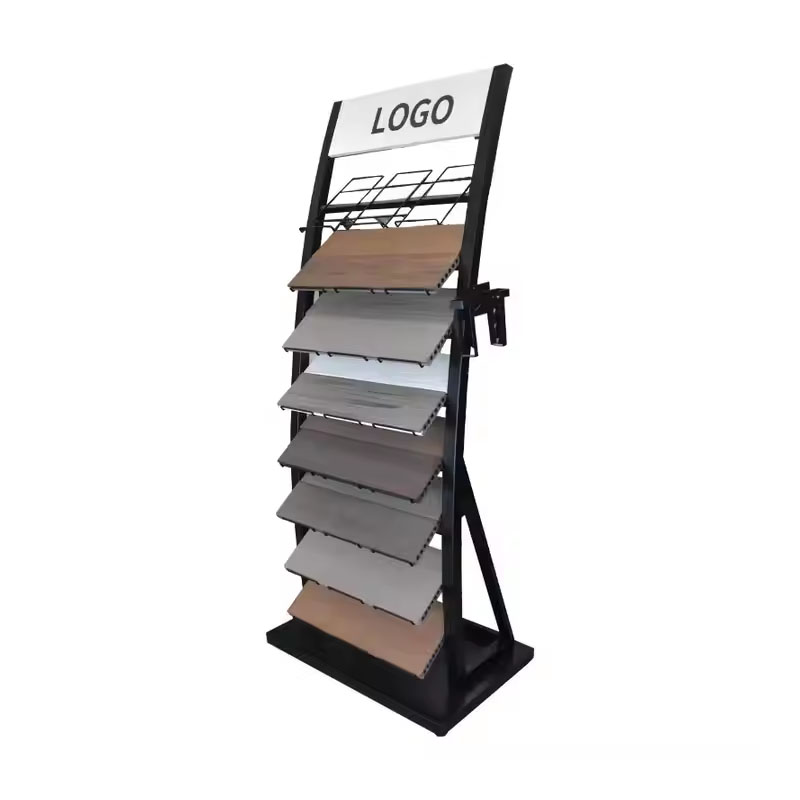 Custom Metal Magazine Display Rack Floor Standing Literature Brochure Holder for Stores and Bookshops