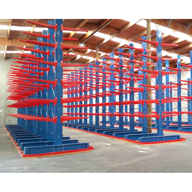 Galvanized Cantilever Racking System for Outdoor Pipe Timber and Building Material Storage