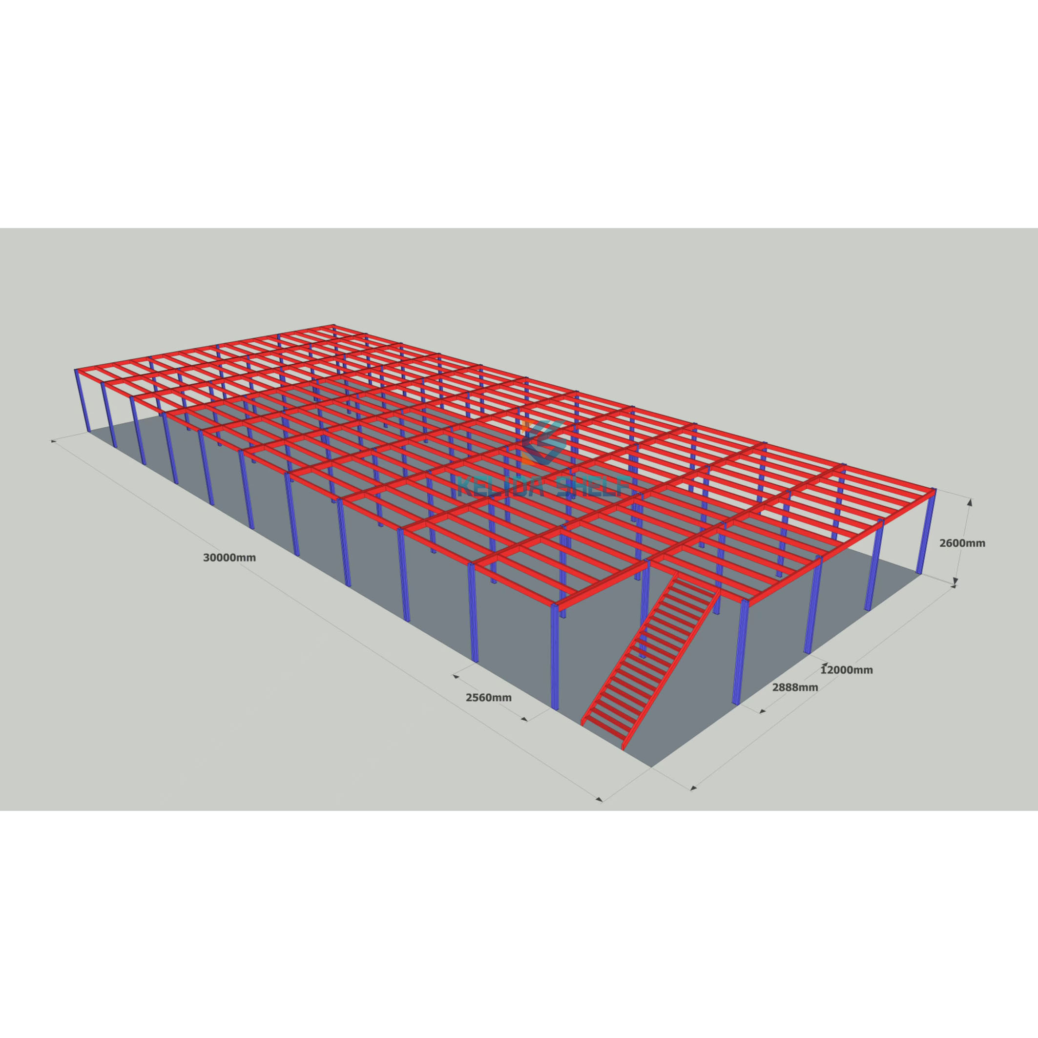 Mezzanine Rack,industrial Mezzanine,shelving Rack Mezzanine Floor for Storage Warehouse