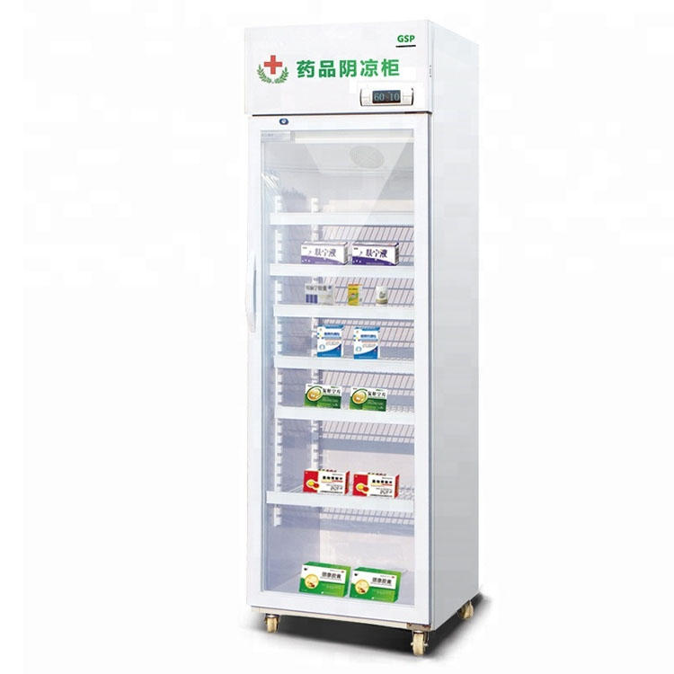 Commercial Beverage Display Cooler Glass Door Upright Refrigerator Cabinet for Supermarket