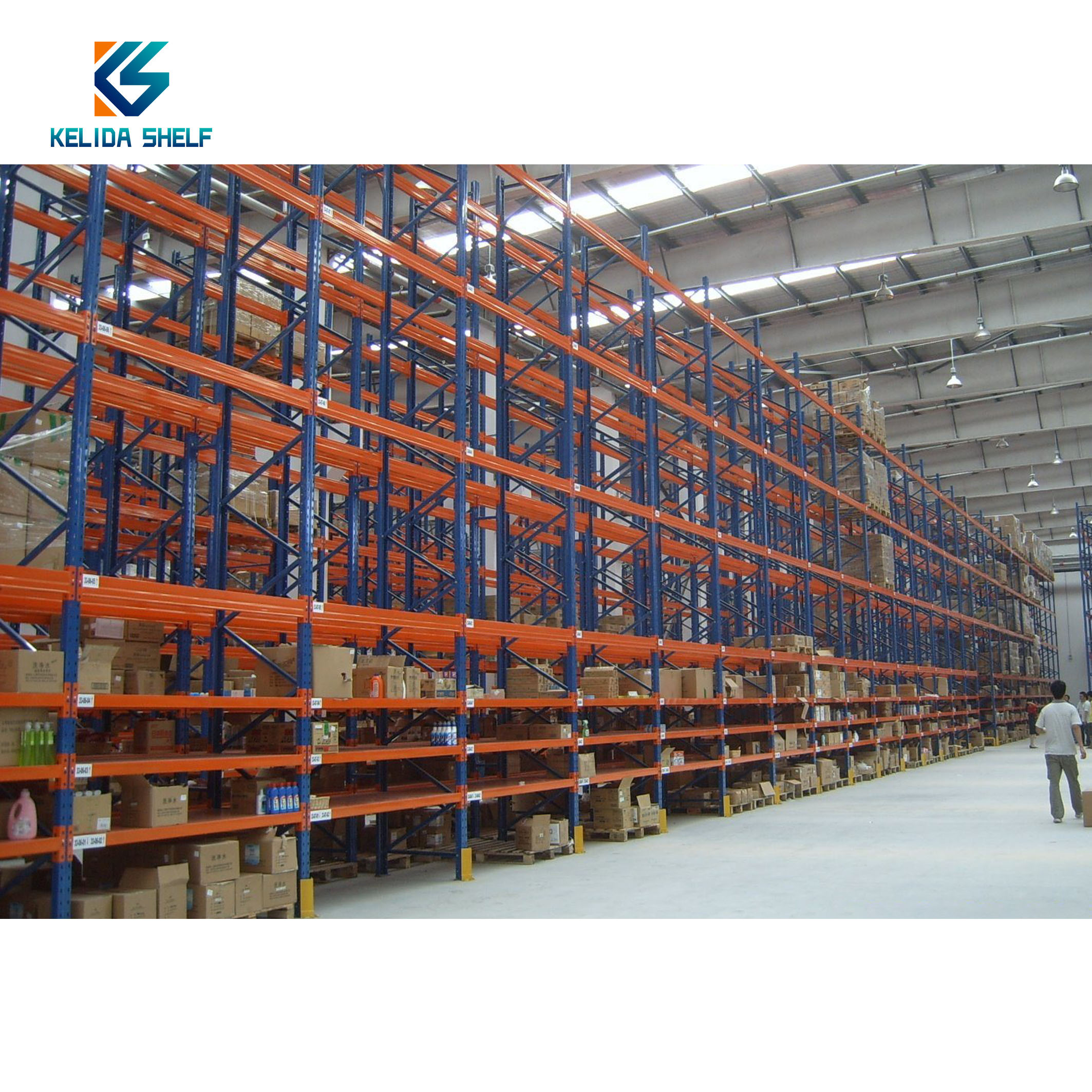 KELIDA Heavy Duty Storage Racks System Metal Rack Warehouse Steel Pallet Racking