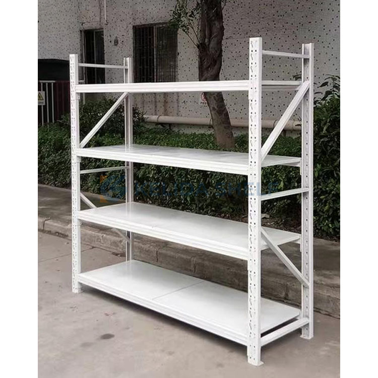 Medium Duty Steel Warehouse Shelving Rack Adjustable Storage Shelves for Cargo and Material Storage