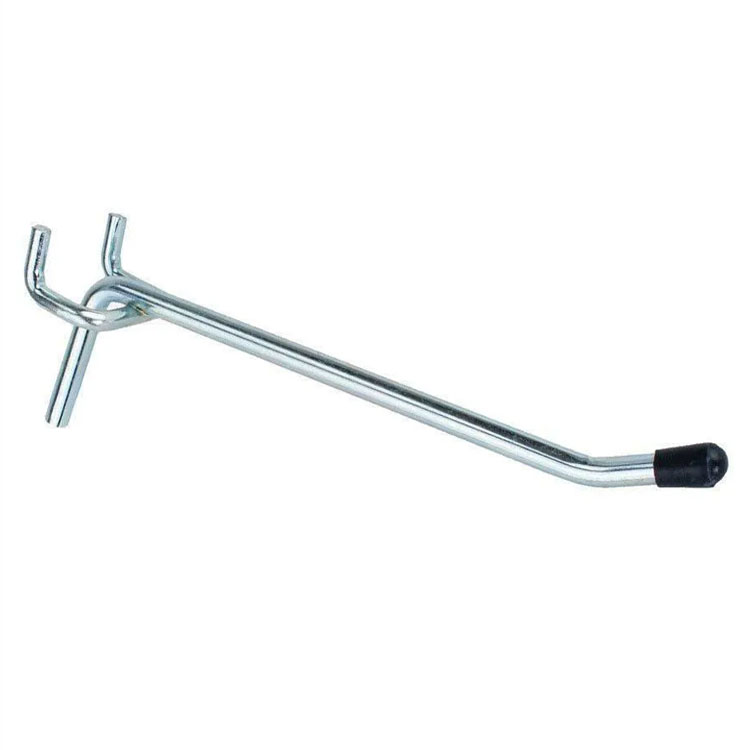 Custom Length Metal Pegboard Hooks, Professional Wall Display Hanging Hooks for Retail Shop and Garage Storage Kit