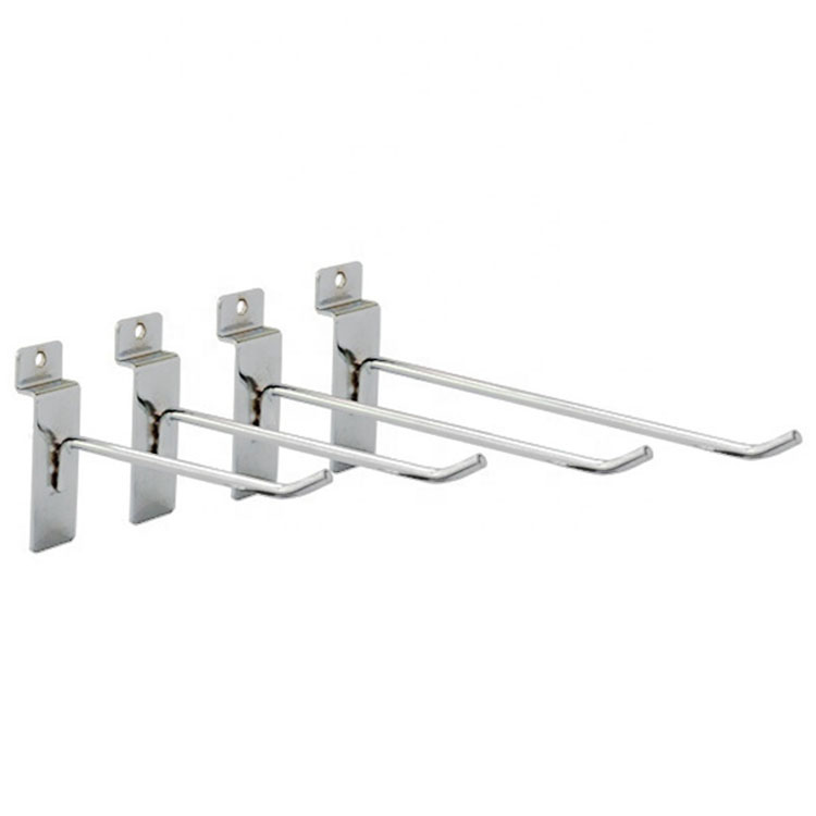 Eco-friendly Metal Counter Display Rack Including Slatwall Hooks for Small Product Hanging