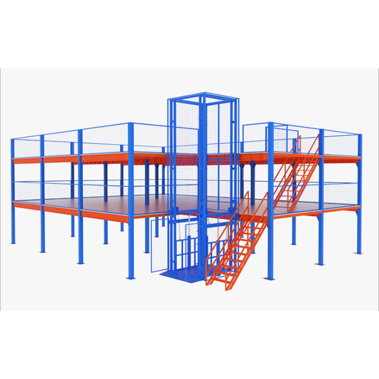 Heavy Duty Rack Supported Mezzanine Platform Multi-level Steel Deck Racking System Industrial Warehouse Storage Solution