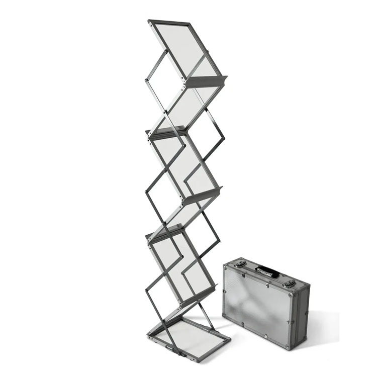 Custom Foldable Metal Display Rack for Stores Portable Merchandising Stand OEM Manufacturer