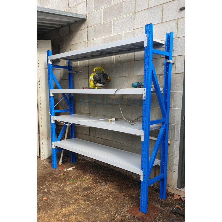 Adjustable Boltless Metal Storage Rack Medium Duty Shelving System 200kg/Layer Steel Racking for Warehouse Use
