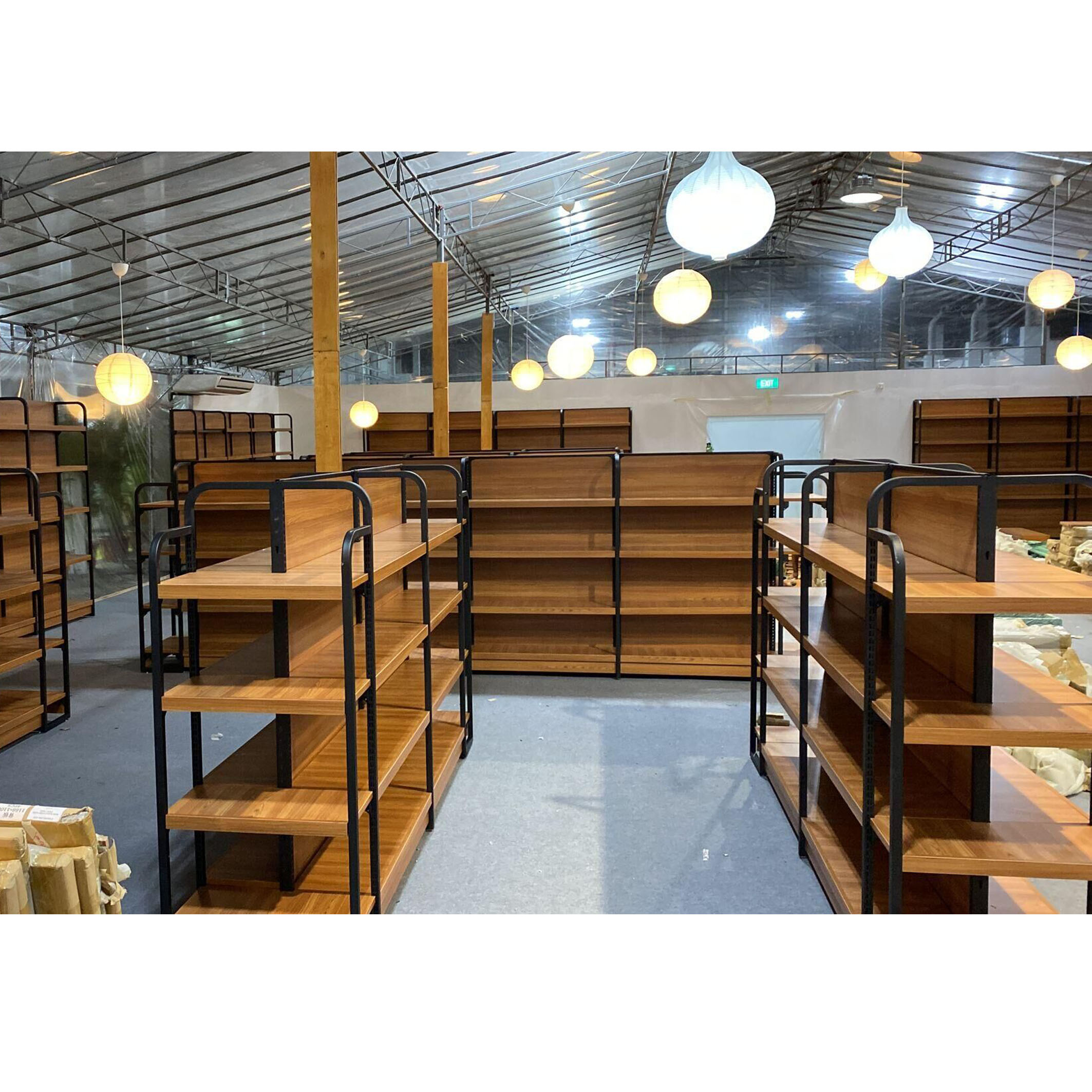 Factory Supermarket Shelf Price Wood Display Shelves Retail Grocery Store Display