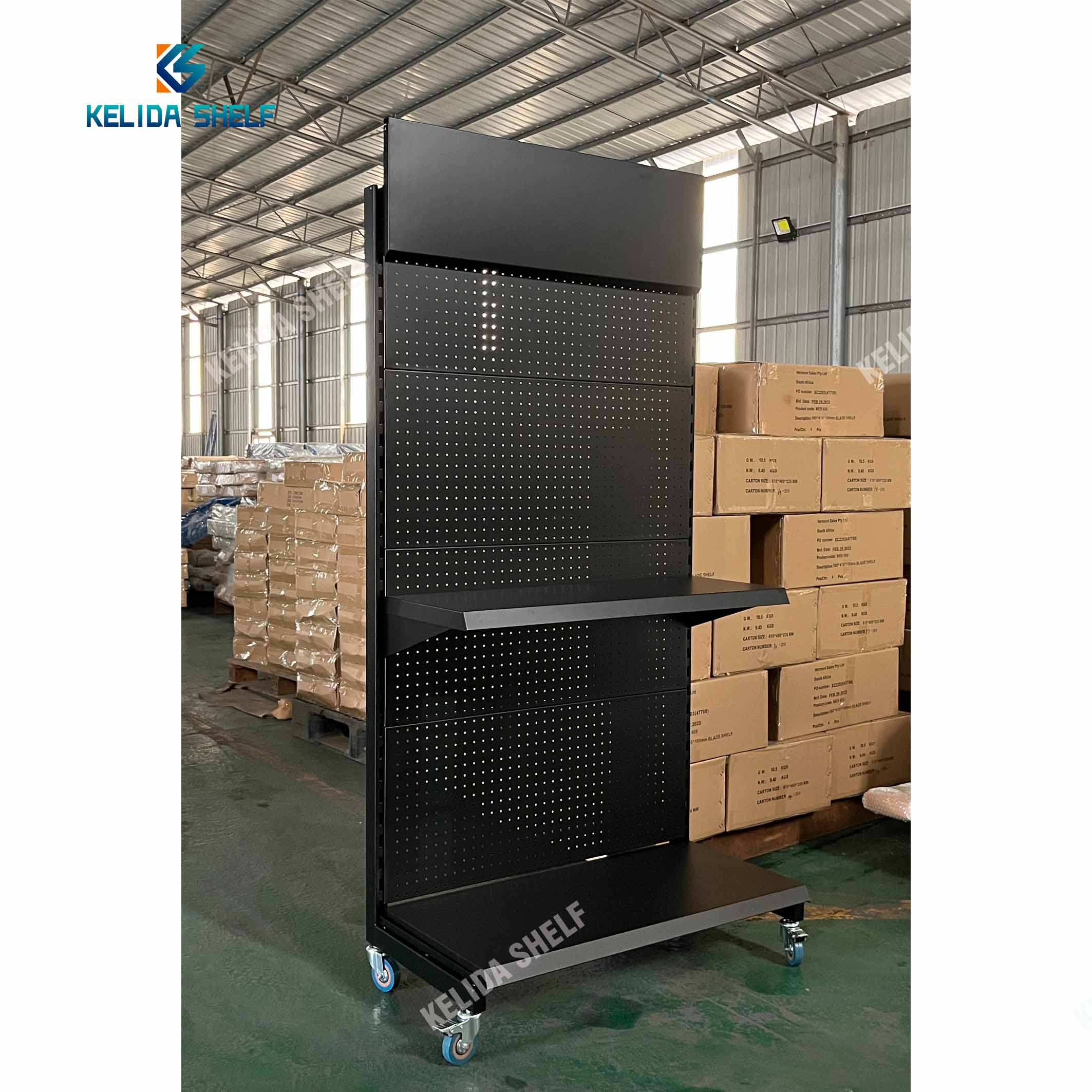 Tool Shop Pegboard Shelf Tools Hardware Store Products Retail Display Shelves Metal Peg Board Display Stand