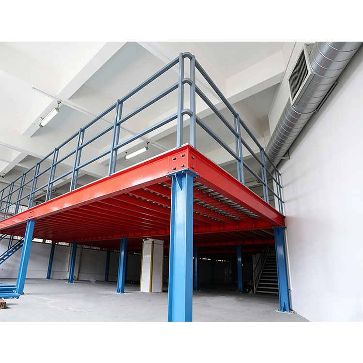 Heavy Duty Steel Mezzanine Floor System Built for Industrial Warehouse Storage Projects