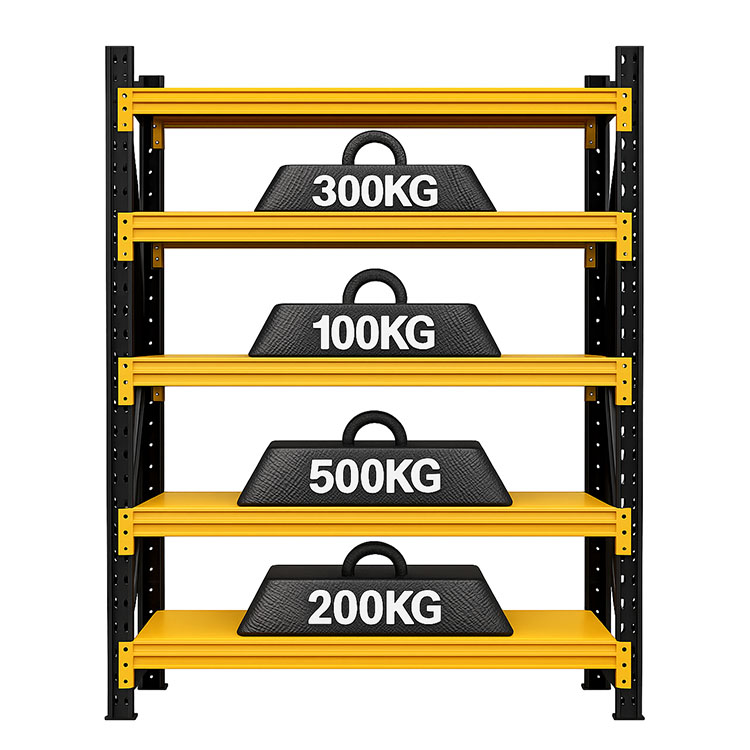 Corrosion Protected Longspan Rivet Steel Shelving Rack 2m Height for Garage and Warehouse Storage Heavy Duty Metal Shelves