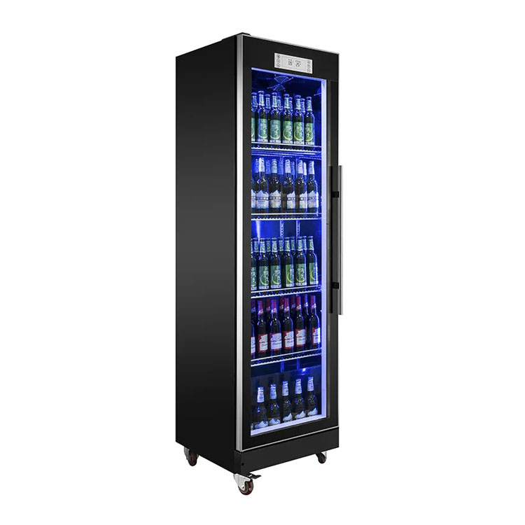 Supermarket Commercial Glass Door Open Chiller Beverage Display Cooler Drink Fridge Showcase