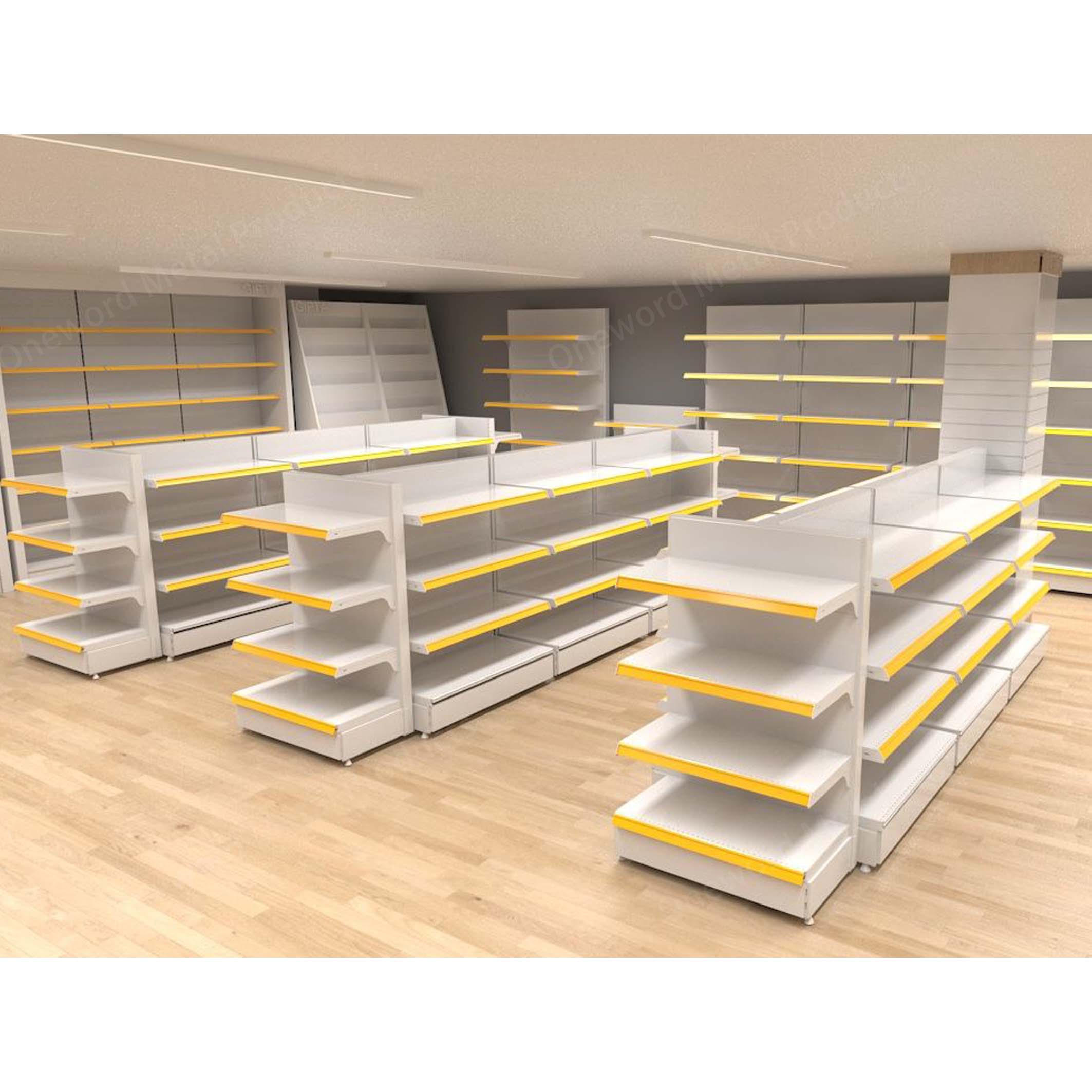 Store Shelf Gondola, Grocery Shelves Gondola