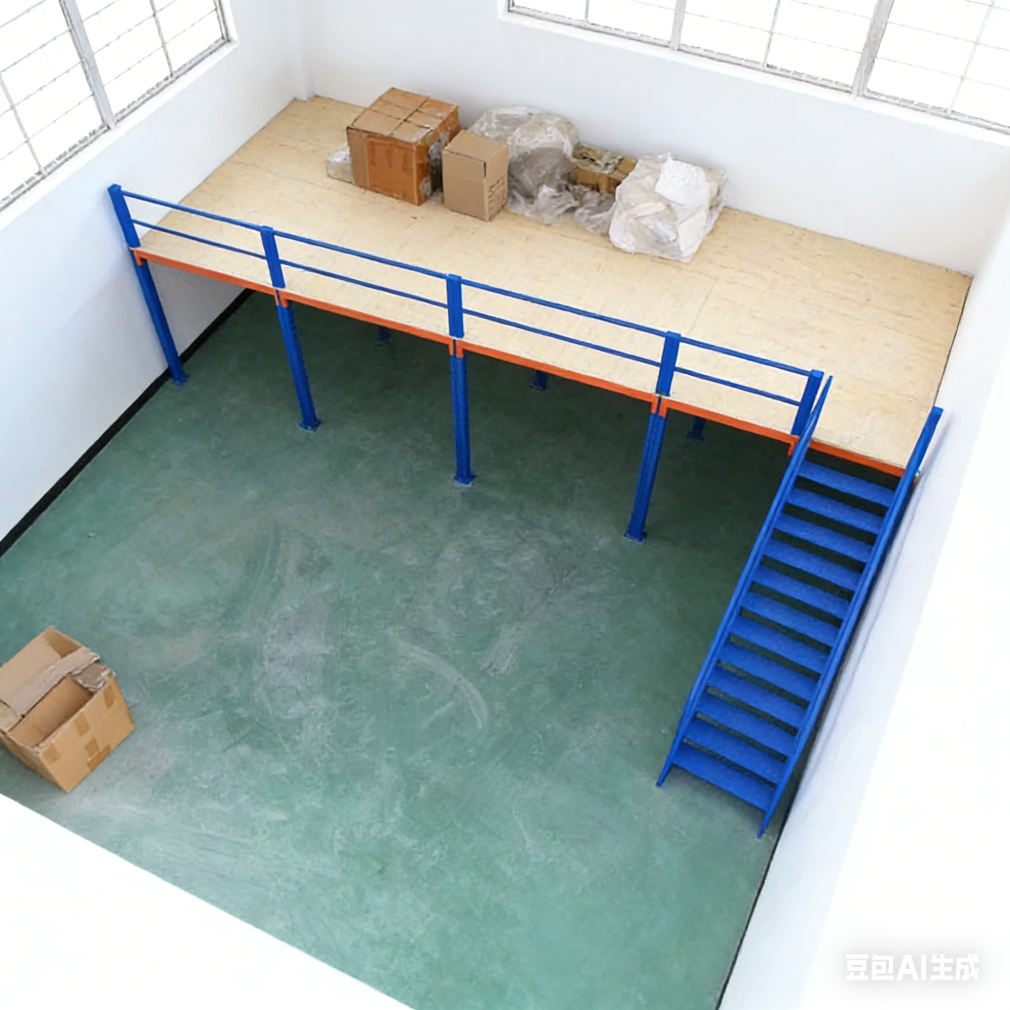 Industrial Steel Mezzanine Floor Platform System for Warehouse Space Expansion