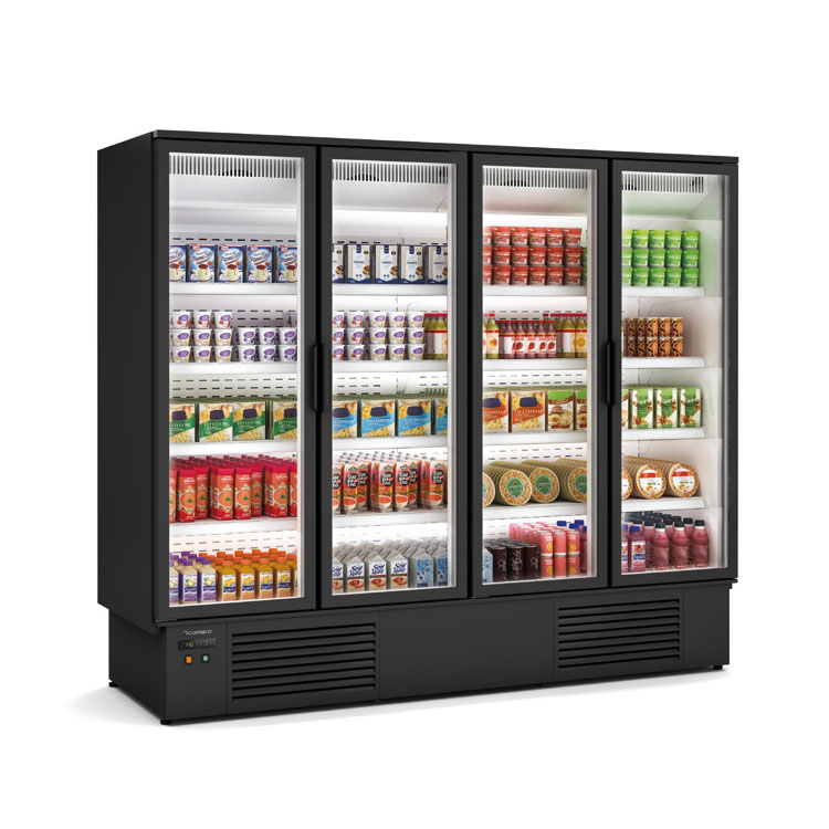Commercial Glass Door Open Chiller Supermarket Beverage Cooler Drink Fridge Display Showcase