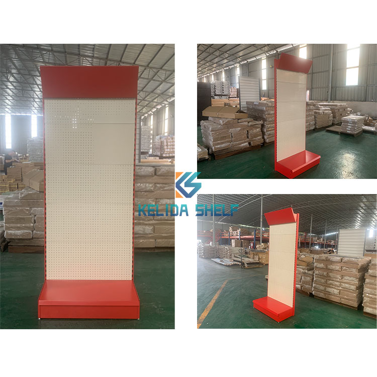 Factory Price Floor Standing Pegboard Bins Box, Pegboard Hook Display Set