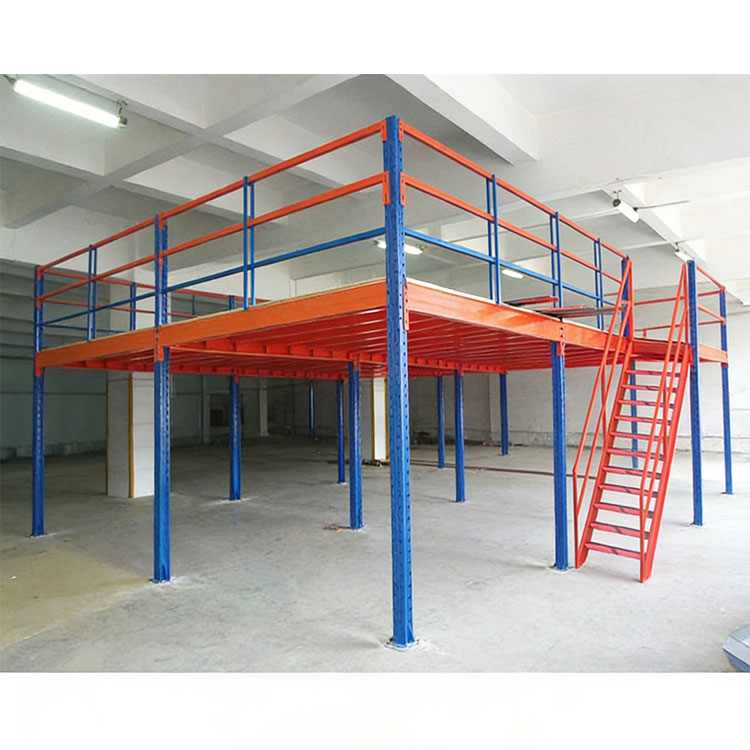 Heavy Duty Steel Mezzanine Floor System Built for Industrial Warehouse Storage Projects