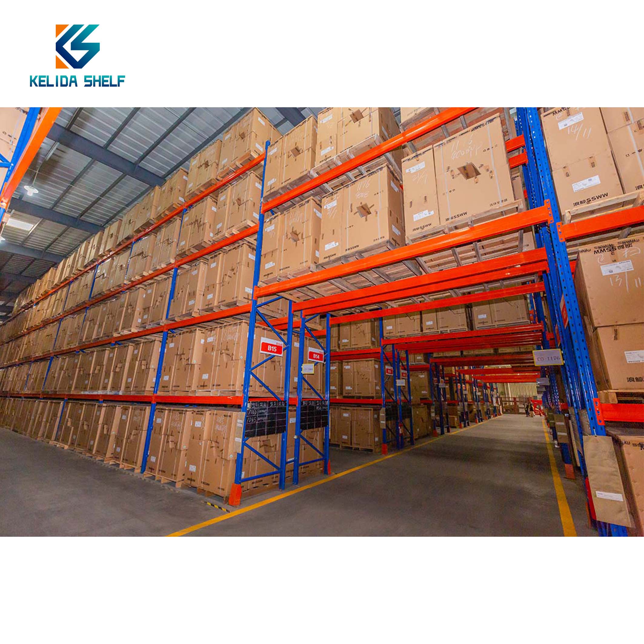 Adjustable Warehouse Storage Rack System Heavy Duty Pallet Rack Steel Shelf Steel Storage Rack for Logistics Storage