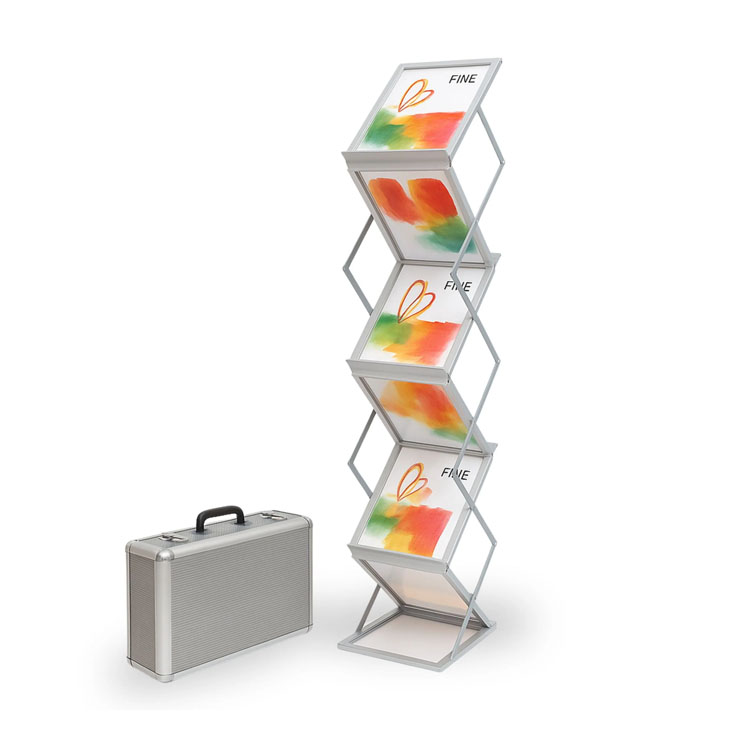 Custom Foldable Metal Display Rack for Stores Portable Merchandising Stand OEM Manufacturer