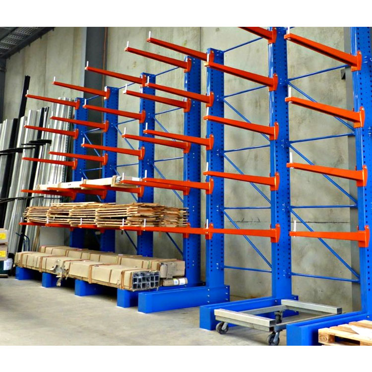 Modular Cantilever Storage Rack Q235B Steel Adjustable System for Extrusions Boards