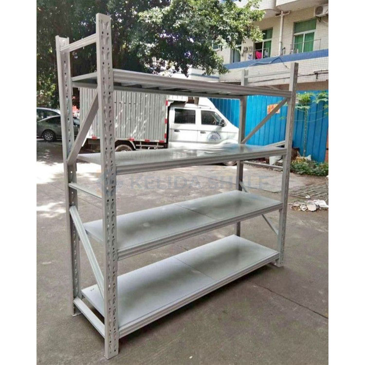 Heavy Duty Boltless Metal Storage Rack 4-Tier Medium Duty Shelving Unit for Warehouse Garage and Industrial Use 250kg/Layer