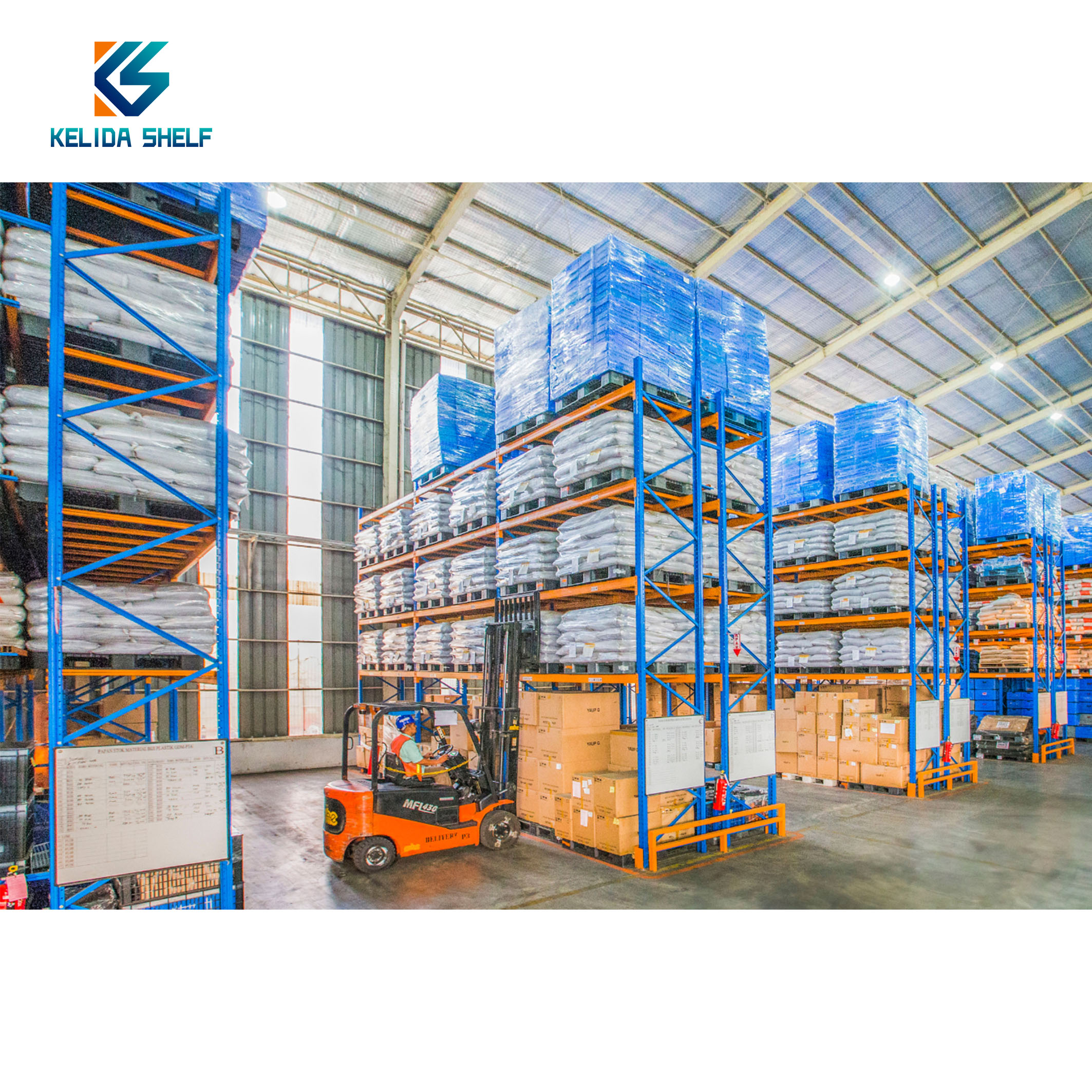 KELIDA Heavy Duty Storage Racks System Metal Rack Warehouse Steel Pallet Racking