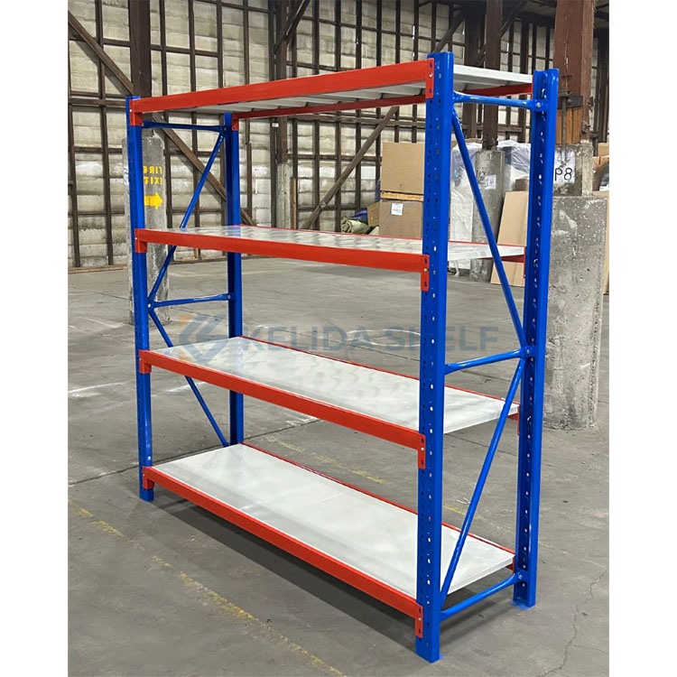 Boltless Heavy Duty Steel Storage Rack Adjustable Metal Shelving Unit for Warehouse and Workshop Industrial Storage Use