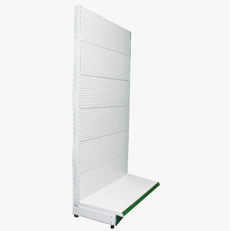 Mobile Metal Pegboard Display Rack with Wheels Floor Standing Multi-Function Retail Store Rack with Hooks