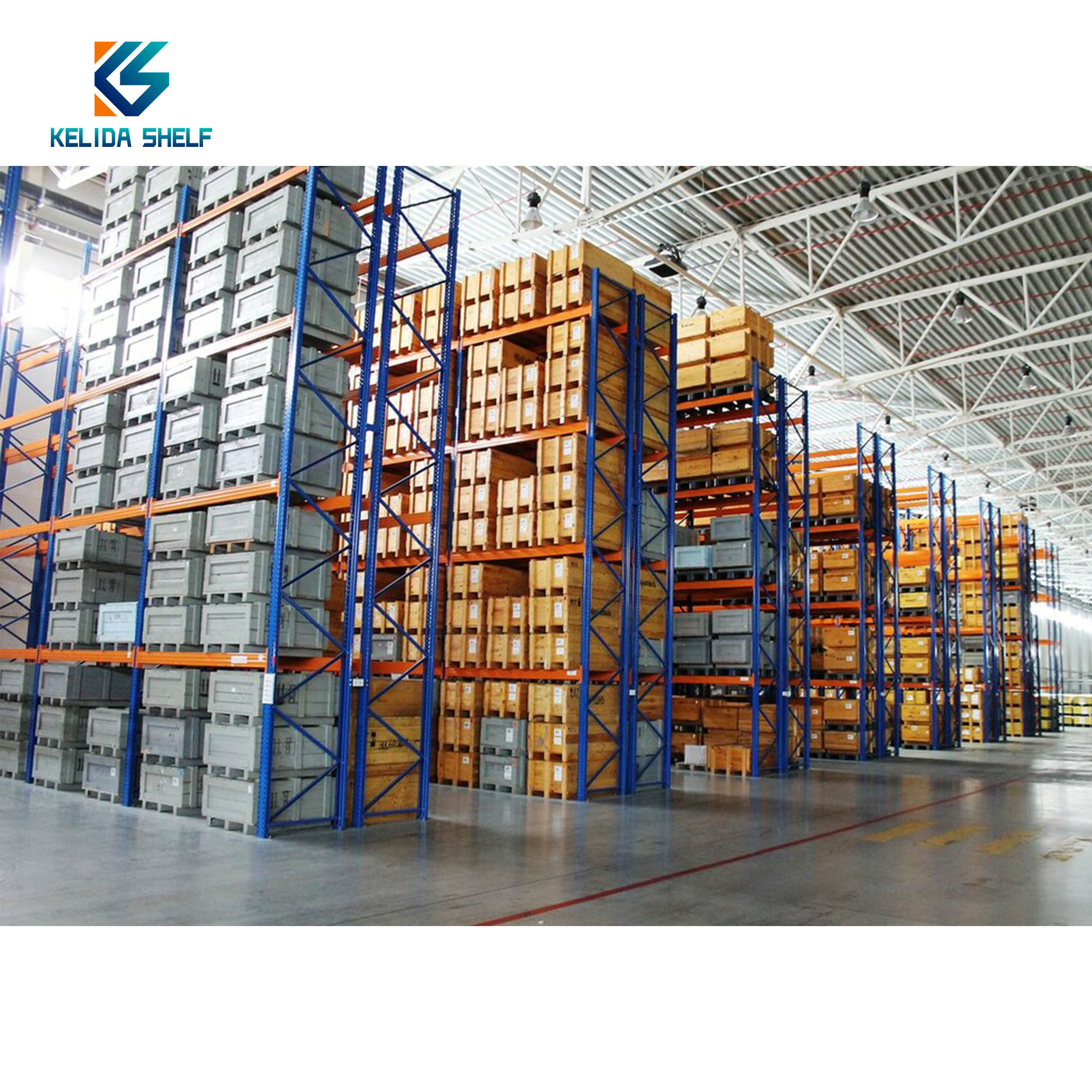 KELIDA Heavy Duty Storage Racks System Metal Rack Warehouse Steel Pallet Racking