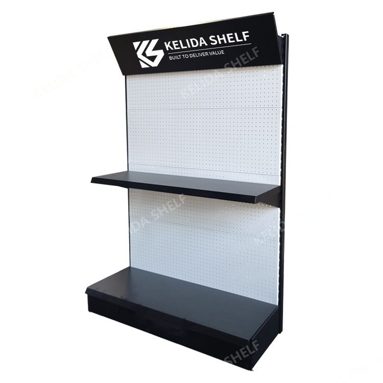Metal Hook Pegboard Display Rack | Commercial Stand for Phone Accessories Tools and Retail Trade Show Use