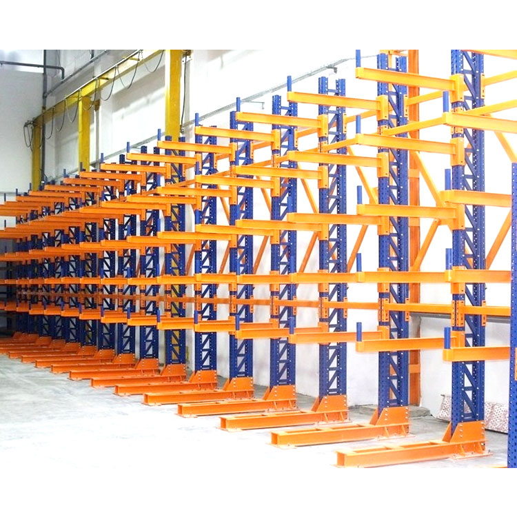 Adjustable Cantilever Rack Heavy Duty Warehouse Storage System for Pipes Steel Bars and Metal Profiles