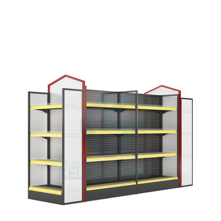 Medium Duty Super Market Display Rack, Supermarket Rack With Light