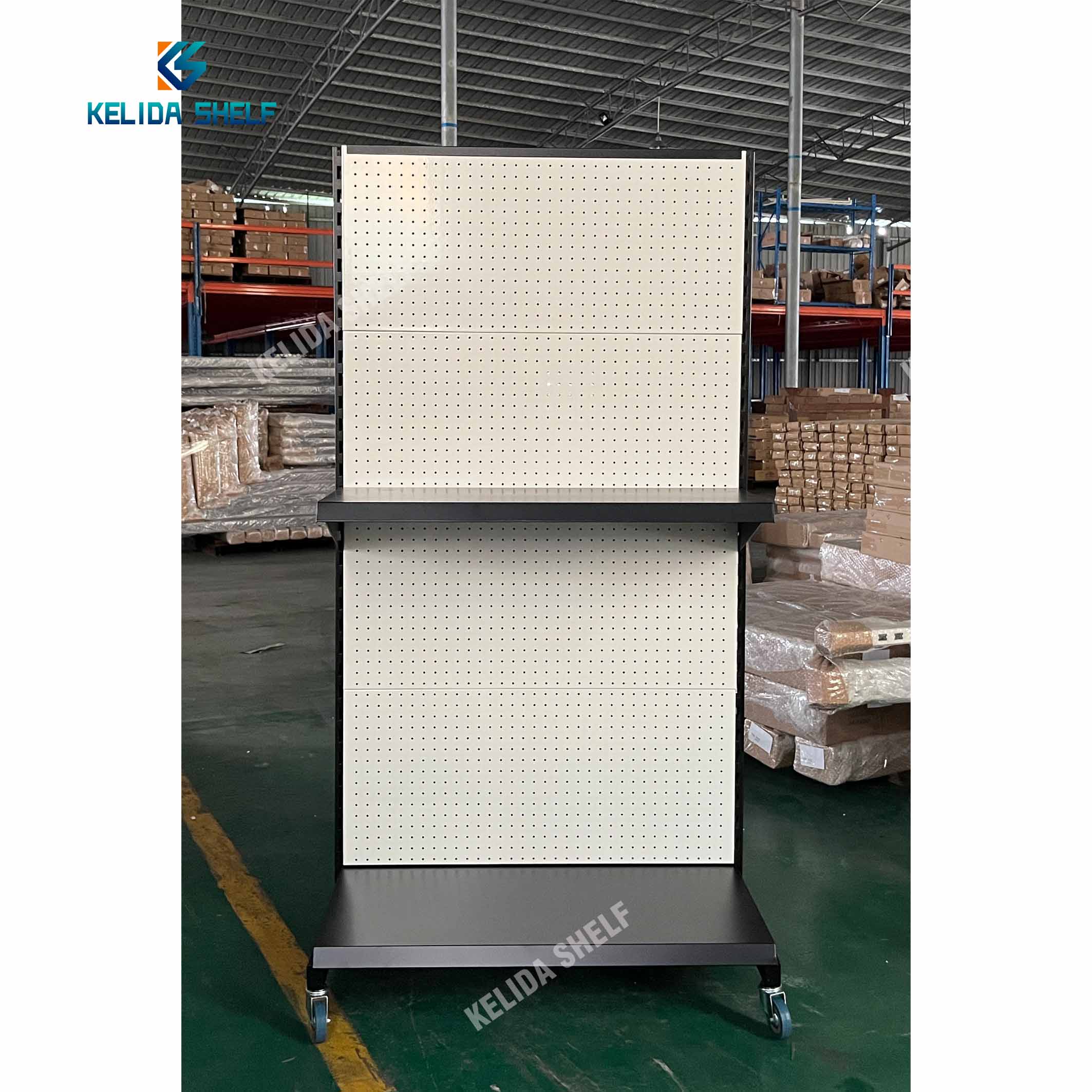Metal Pegboard Display Stand Rack Peg Board Tools Display Rack Accessories Shops Display Stand