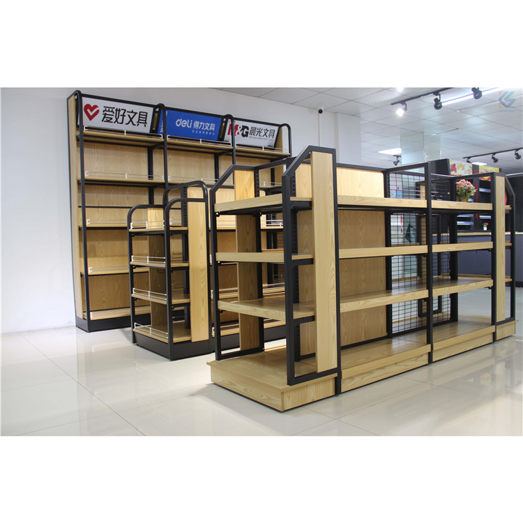 Miniso Shelf Manufacturer Wooden Display Racks Wood Shelf
