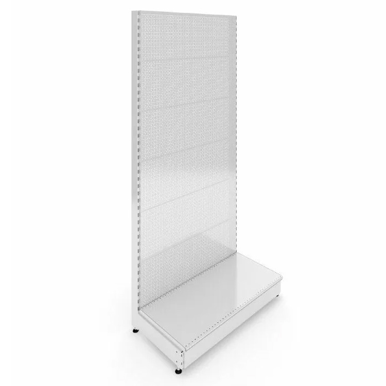 Mobile Metal Pegboard Display Rack with Wheels Floor Standing Multi-Function Retail Store Rack with Hooks