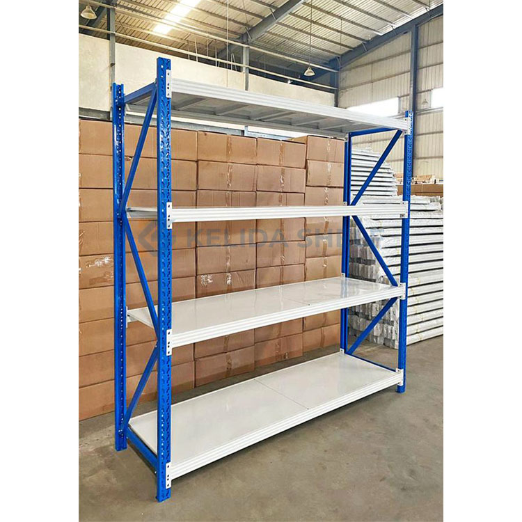 Longspan Steel Storage Racks Adjustable Metal Shelving Units for Garage and Warehouse Use with Corrosion Protection Finish