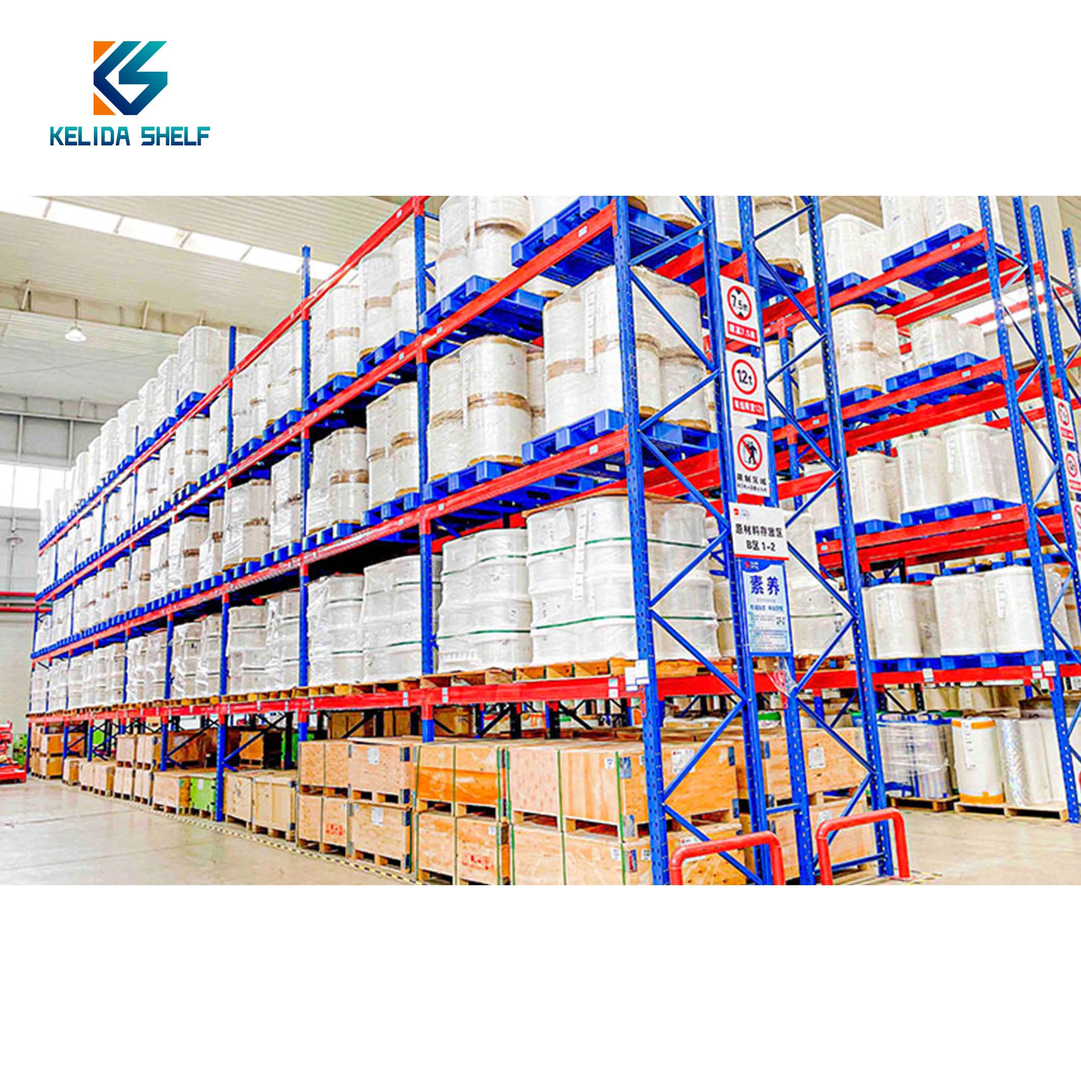 Adjustable Warehouse Storage Rack System Heavy Duty Pallet Rack Steel Shelf Steel Storage Rack for Logistics Storage