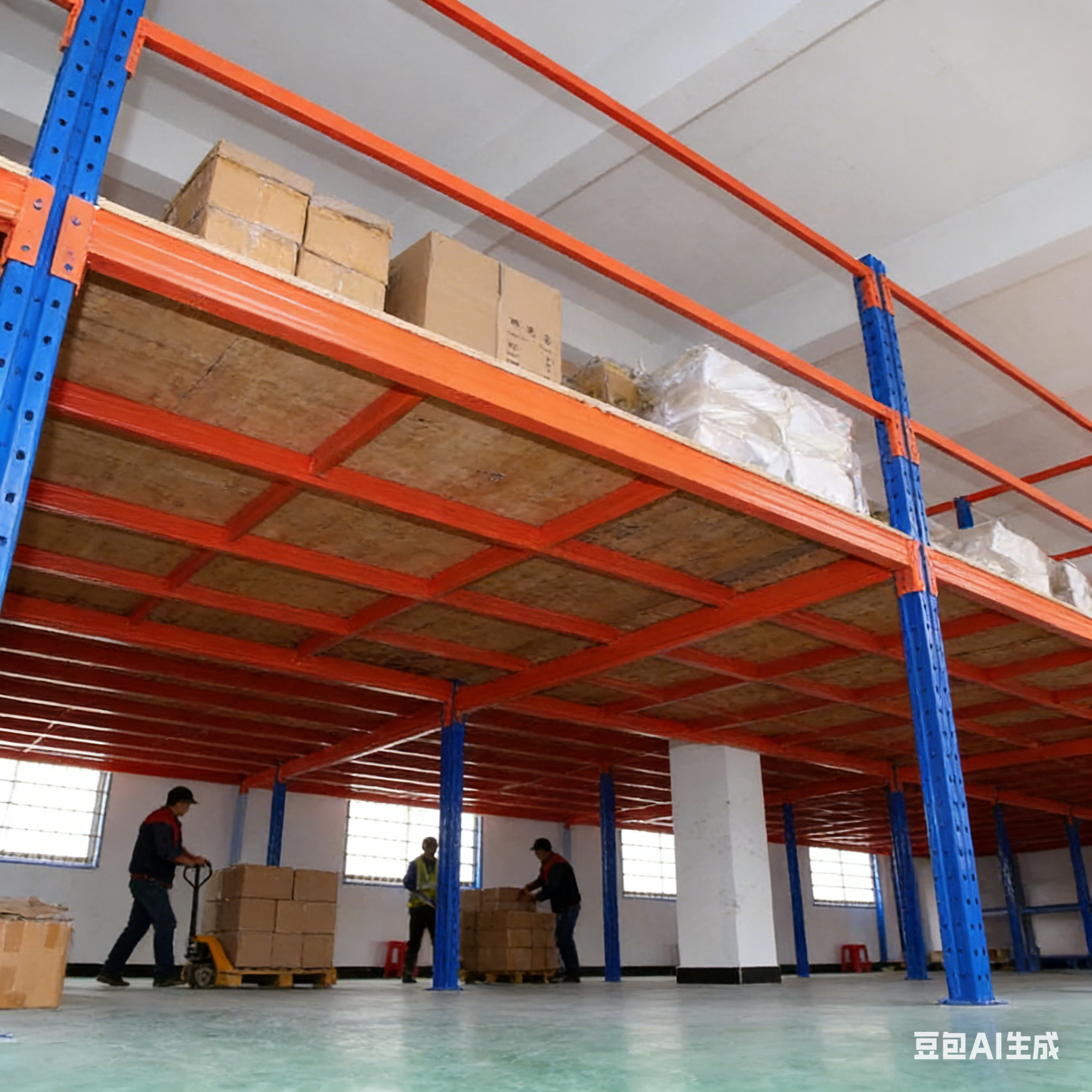 Industrial Steel Mezzanine Floor Platform System for Warehouse Space Expansion