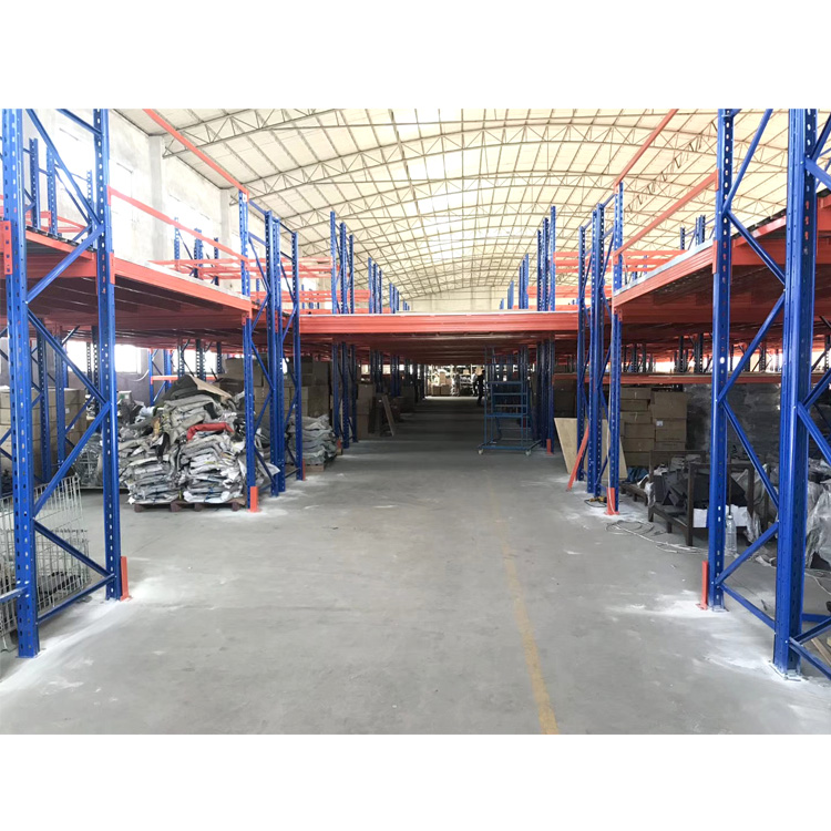 Customized Rack Supported Mezzanine Free CAD Design Steel Deck Racking Platform Warehouse Space Expansion Solution