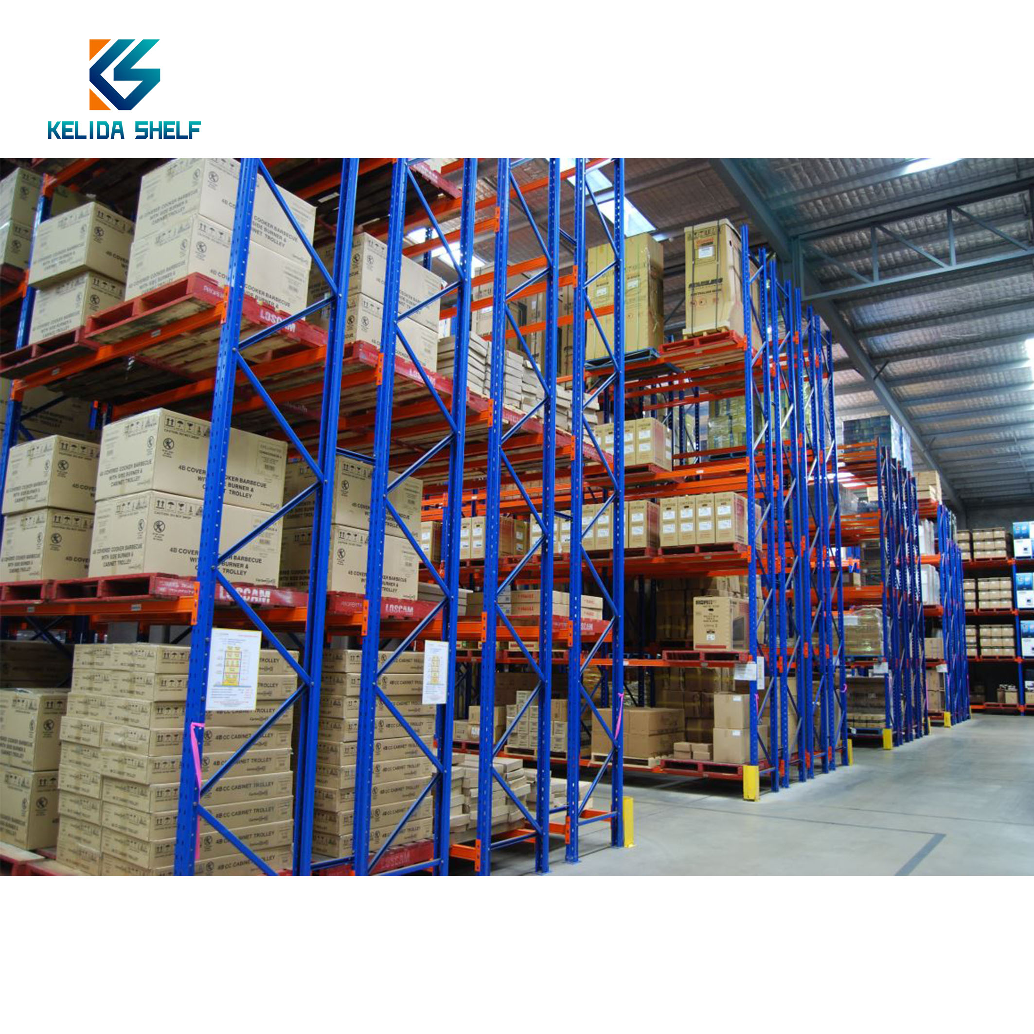 Warehouse Racks Large Capacity Selective Racking Heavy Duty Shelves Industrial Steel Pallet Rack System