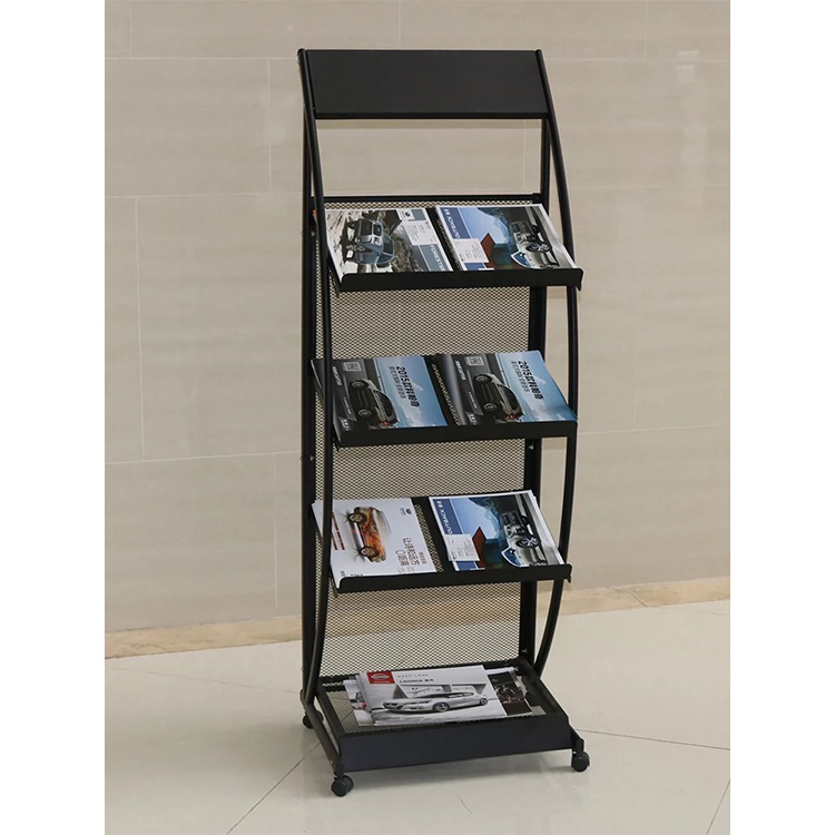 Magazine Catalog Holder A4 Size Brochure Rack Stands for Promotional Advertising