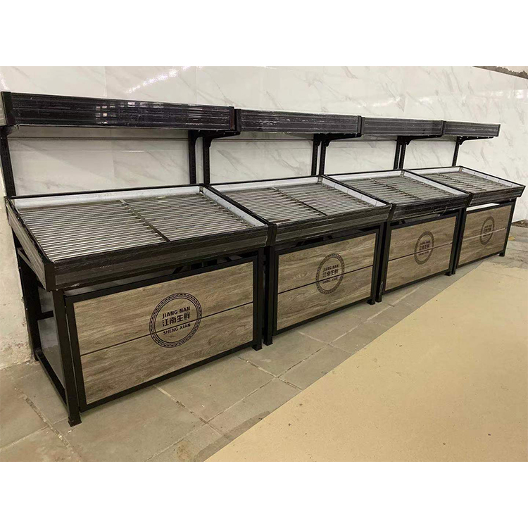 Against the Wall Fruit Racks With Big Capacity Vegetable Fruit Shelf Vegetable Rack for Supermarket