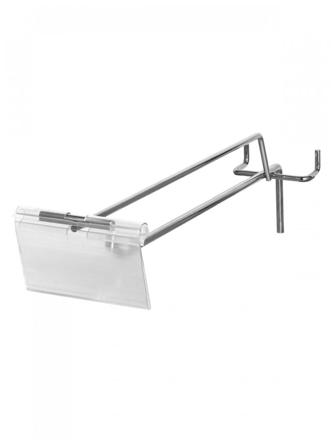 Universal Silver Metal Pegboard Hooks, Professional Retail Display Stand Hanging Hooks with Price Tag