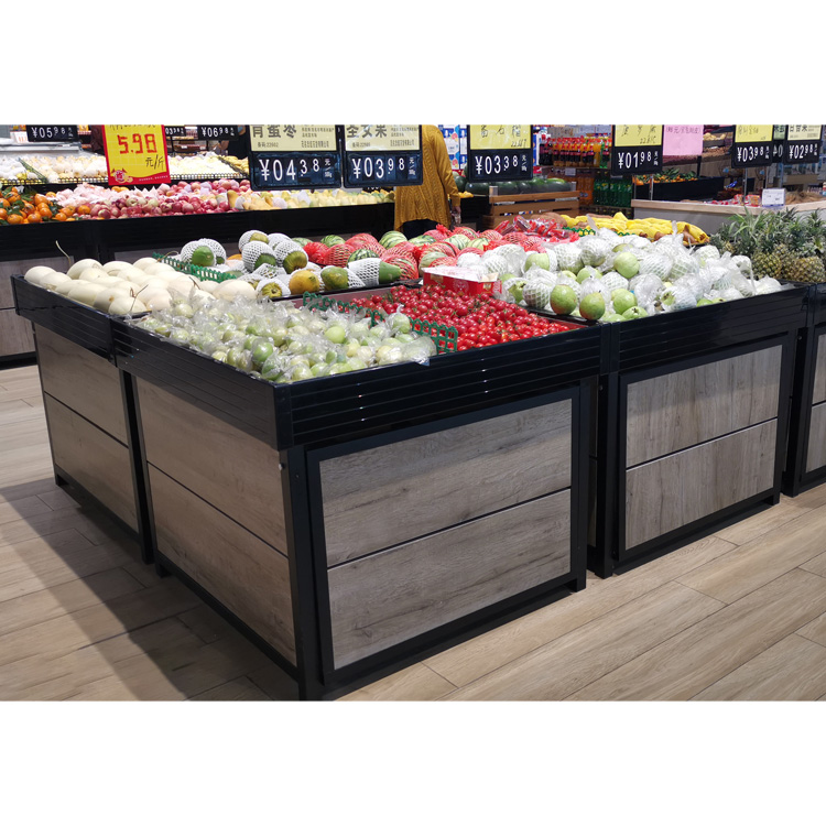 Minimalist Style Stands Fruit and Vegetable Display Rack Light Duty Customized Modern Vegetable and Fruit Rack