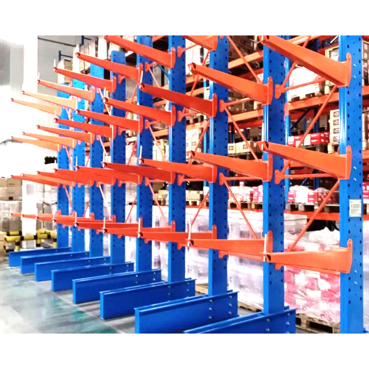 Galvanized Cantilever Racking System for Outdoor Pipe Timber and Building Material Storage