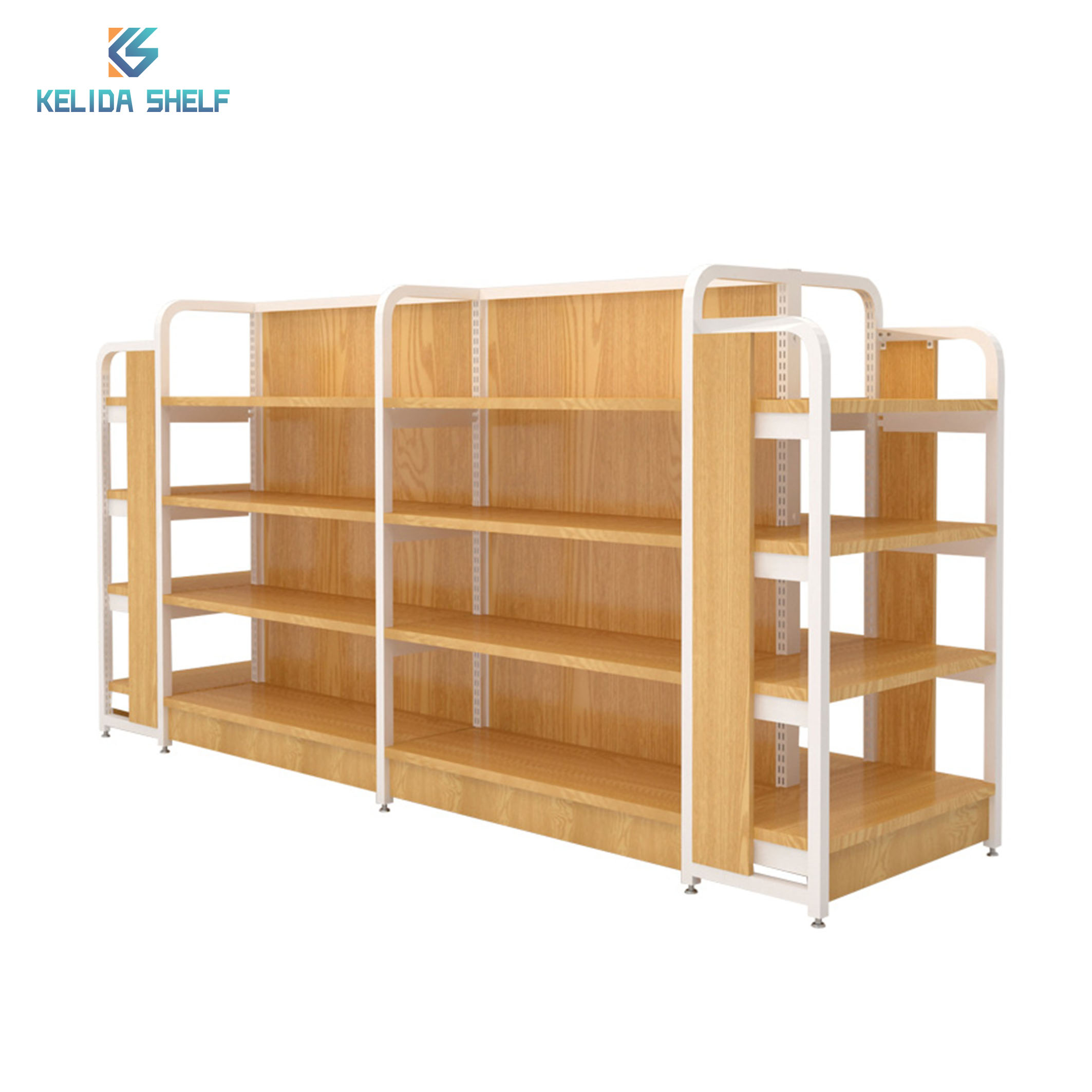 Grocery Store Retail Display Wooden Shelf Shelving Unit, Shelves Shop