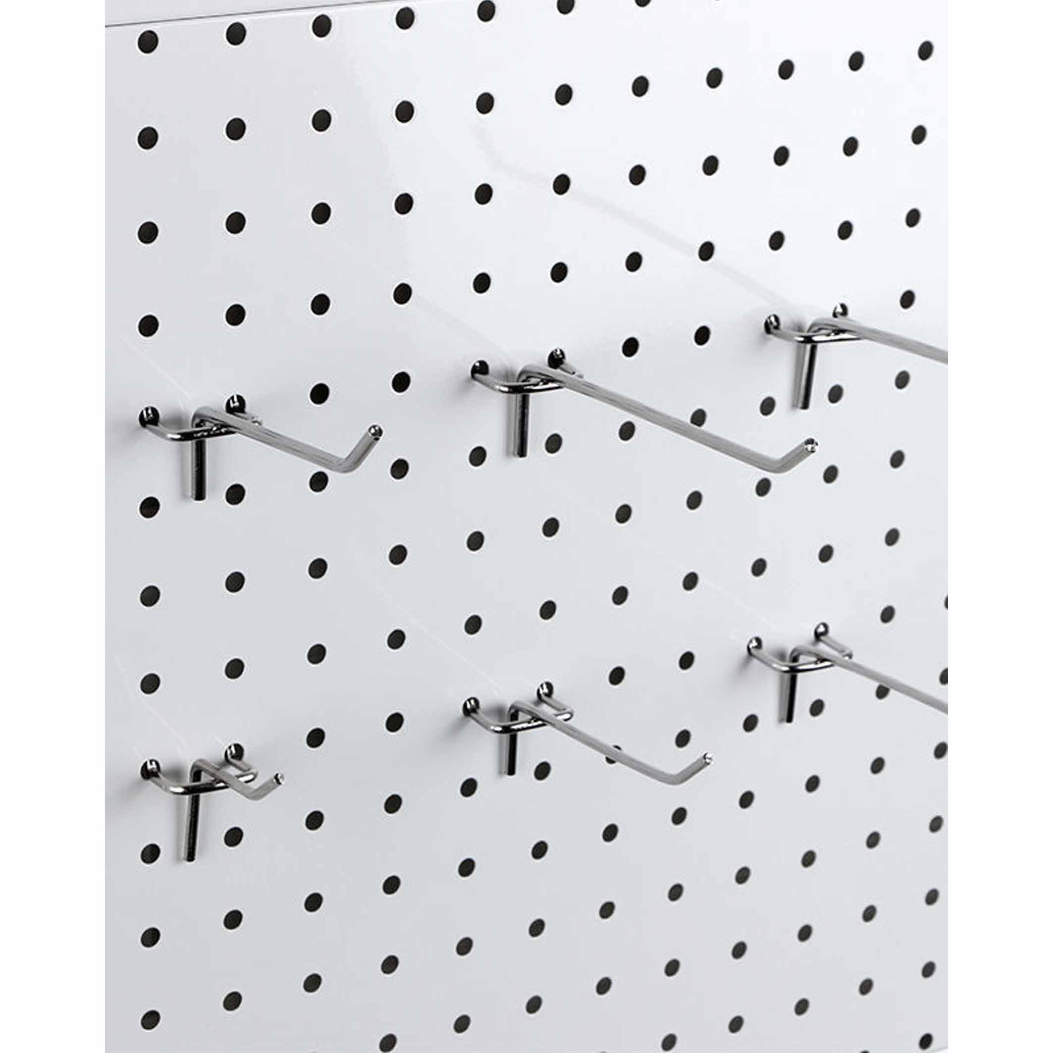 Supermarket Retail Display Pegboard Hanging Hooks Hardware Store Accessories Peg Board Metal Wire Hook